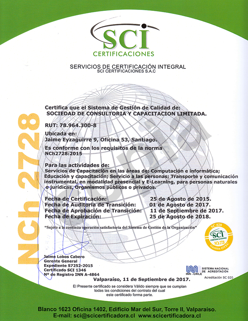 Certificación DGM