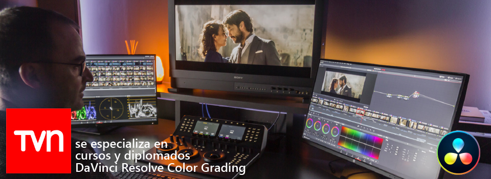 TVN en training de Color Grading